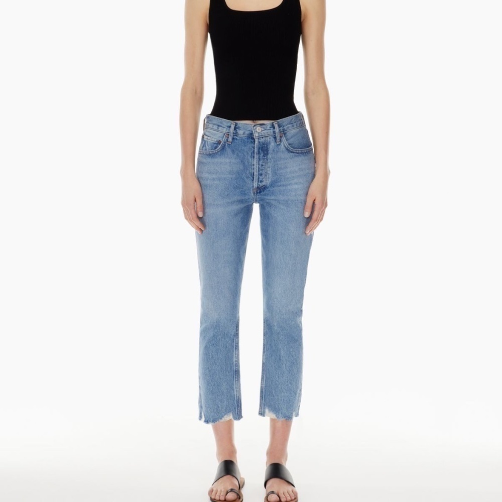 AGOLDE Riley High Rise Crop Jeans Size 23
